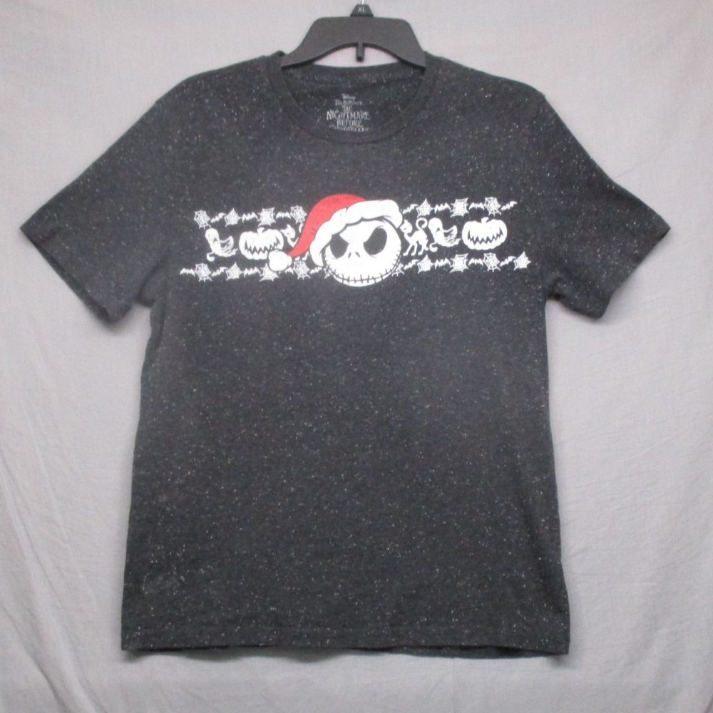 Disney Nightmare Before Christmas Jack Skeleton T-Shirt Black‎ Men Size | M